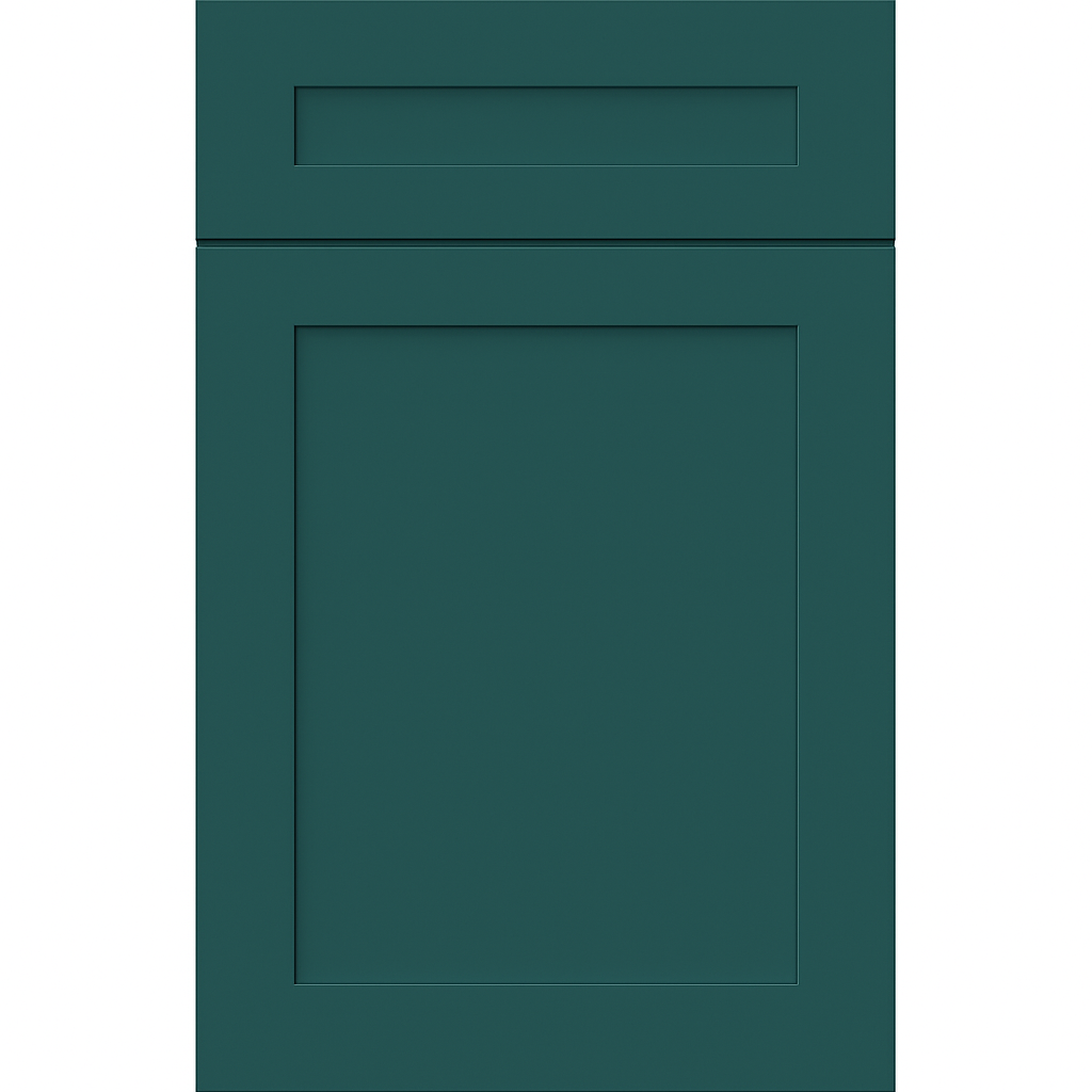 Sherwin-Williams® Isle of Pines (SW 6461) Kitchen Cabinets – Custom Series Concord Shaker