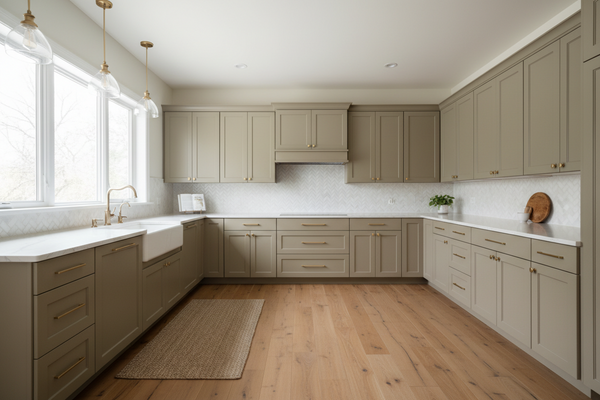 Shop Khaki Shade (SW 7533) Kitchen Cabinets