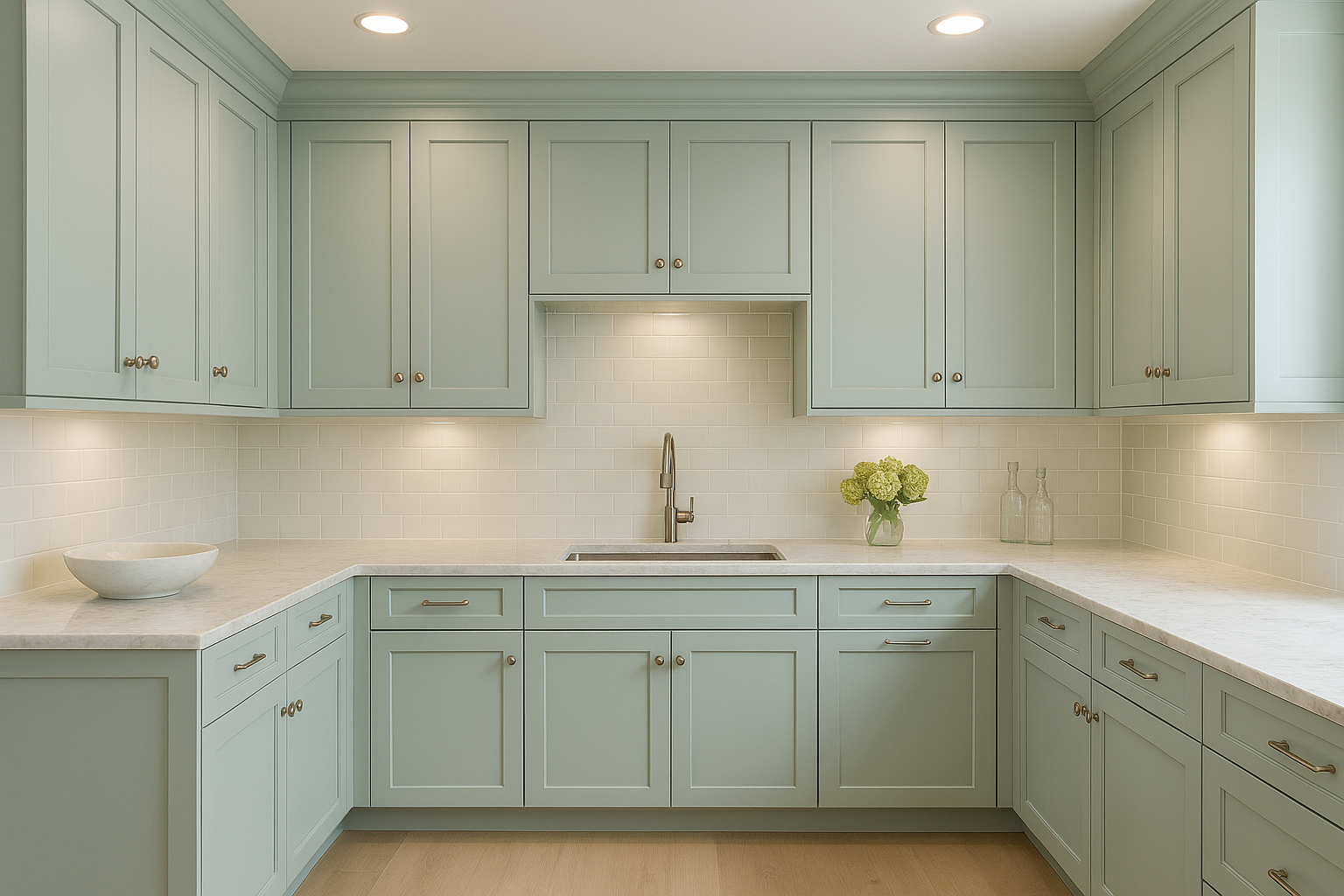 Assembled Concord in Sherwin-Williams® Sea Salt (SW 6204)