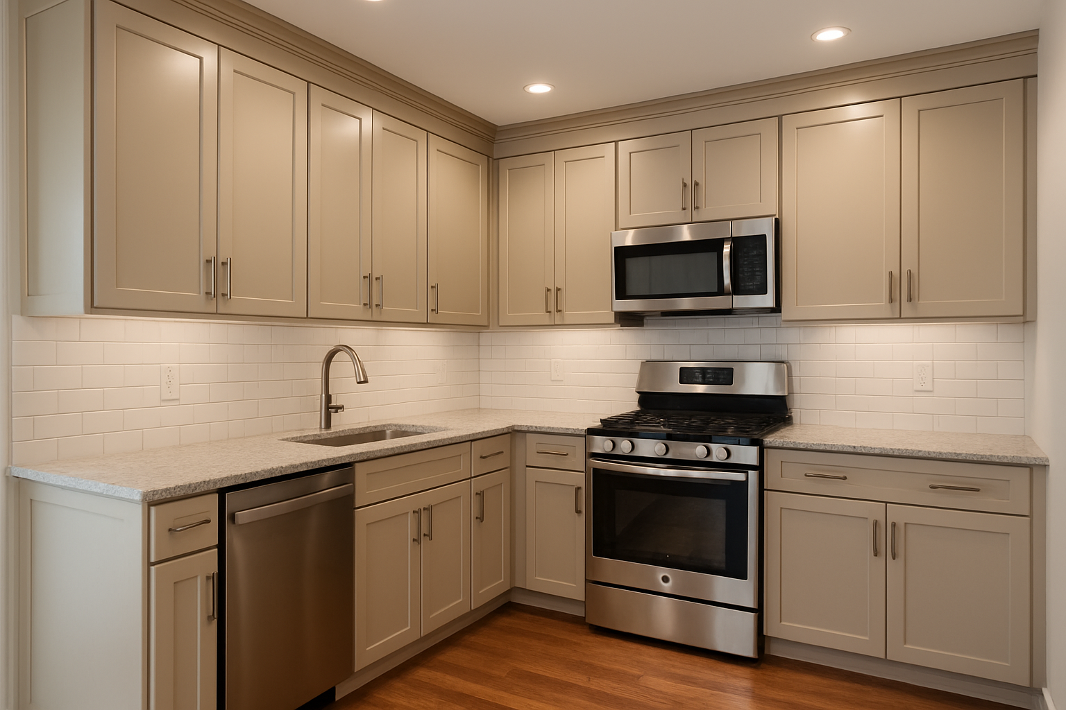 Assembled Concord in Sherwin-Williams® Accessible Beige (SW 7036)