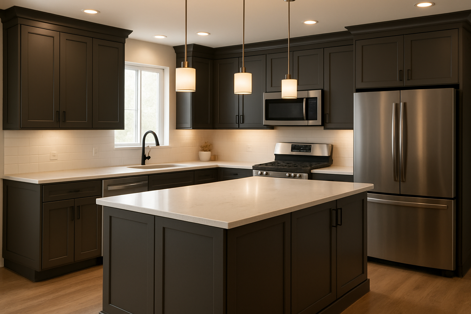 Assembled Concord in Sherwin-Williams® Urbane Bronze (SW 7048)