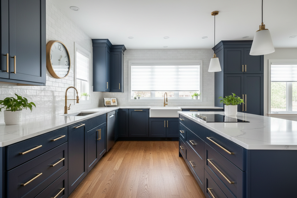 Shop Dark Knight (SW 6237) Kitchen Cabinets