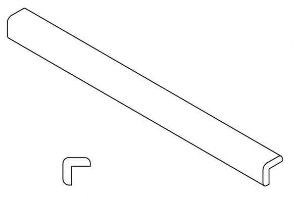 OCM8 - Assembled Unfinished Shaker - Outside Corner Molding - 1/4" thick 3/4" wide 96" long