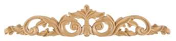 ONLAY - Assembled Concord Weston White Shaker - FLOWER ONLAY 21" X 4" X 3/8" - 21" x 4" X 3/8"