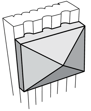 PB3 - Assembled Ebony Shaker - SHAKER PYRAMID BLOCK 3" X 3" X 3/8" - 3" x 3" X 3/8"