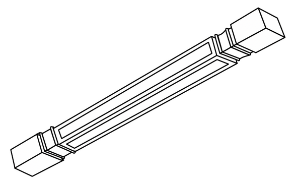 PS3 - Double Edge Shaker in Sherwin-Williams® Custom Color - SHAKER TURN POST 3" X 3" x 34 1/2" - 3" x 3" x 34 1/2"