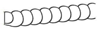 RMI8 - Assembled Charlton Raised Panel - ROPE MOLDING INSERT 3/4" x 1/4" x 96" - 3/4" X 1/2" X 96"