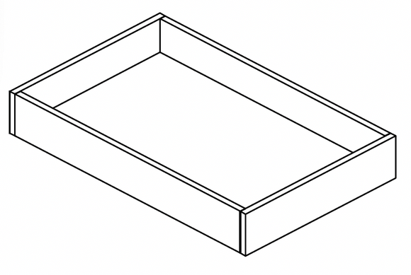 VROT30 - RTA Perla Raised Panel - Accessory - VANITY SINK BASE ROLL OUT 30" - 30 1/4" X 18" X 4"