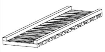 SGH3012 - RTA Charlton Raised Panel - GLASS RACK 30" X 12" X 3" - 30" X 12" X 3"