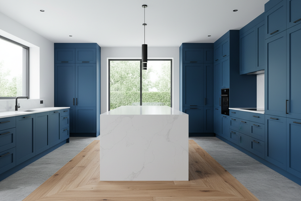 Shop Hyper Blue (SW 6965) Kitchen Cabinets
