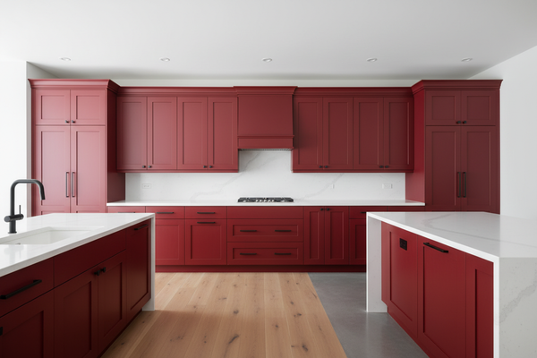 Shop Real Red (SW 6868) Kitchen Cabinets