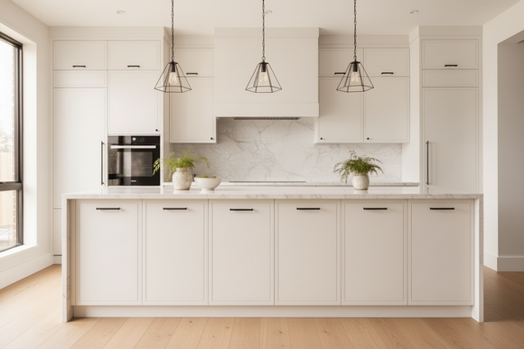 Sherwin Williams Alabaster Slim Shaker Kitchen Cabinets