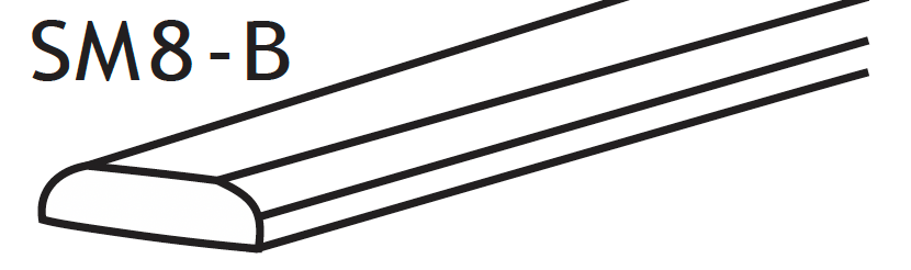 SM8-B - Assembled Charlton Raised Panel - SCRIBE 3/4