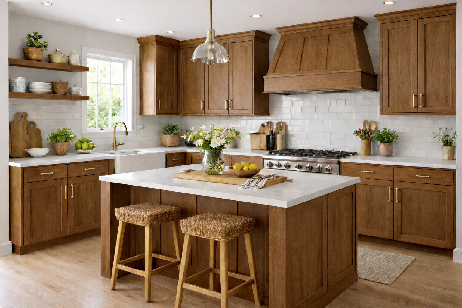 Sherwin-Williams Minwax Special Walnut Match  kitchen cabinets