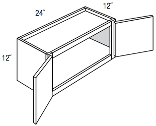 W2412B - Amesbury Mist - Wall Cabinet - Butt Doors