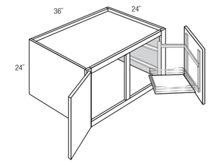 W362424APPULL - Amesbury Mist - Wall w/Pull out appliance shelf