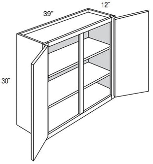 W3930 - Assembled Concord Polar White - Wall Cabinet - Double Door