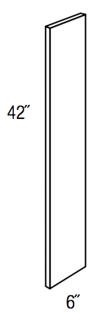 WF642 - Contour Slim Shaker in Sherwin-Williams® Custom Color Stain - Filler - 3/4" thick 6" wide 42" tall
