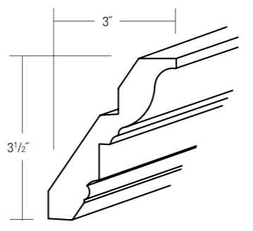 LCM8 - Essex White - Large Crown Molding