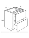DB30-2 - Concord Pebble Gray - Drawer Base Cabinet - Double Drawers - 30"W x 34.5"H x 24"D