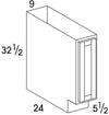 B09UD - Dartmouth White - UD Base Cabinet - Single Door - Special Order