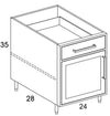 B24L - Shaker Ash - Outdoor Base Cabinet - Single Door/Drawer - Special Order
