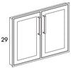 B36FHFFHI - Shaker Ash - Outdoor FaceFrame Cabinet Hardscape Insert - Butt Doors - Special Order
