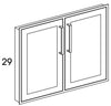 B36FHFFHI - Shaker White - Outdoor FaceFrame Cabinet Hardscape Insert - Butt Doors - Special Order