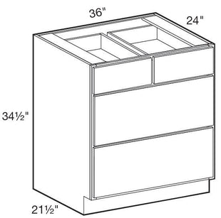 BD36 - Wembley Valley Gray - Base Drawer 36" - Triple Drawer