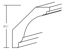 CCM8-4 - Dover Truffle - Crown Molding