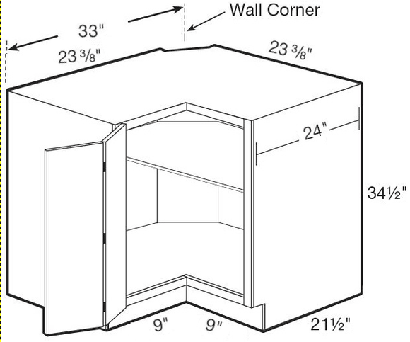 EZR33L - Hawthorne Cinnamon - Easy Reach 33" - Bi-Fold Door - Hinges On Left