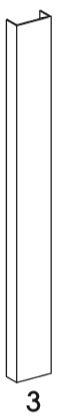 FP3 - Flat Ash - Outdoor Mldg/Panel/Filler/Valance