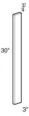 FS30 - Norwood Deep Onyx - Filler Strip - 3w X 30h