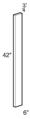 FS42 - Manhattan High Gloss White - Filler Strip-3wX42h-FG