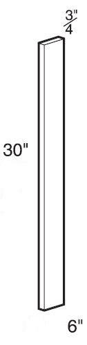 FS630 - Norwood Deep Onyx - Filler Strip - 6w X 30h