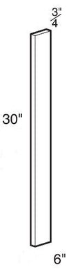 FS630 - Tiverton Pebble Gray - Filler Strip - 6w X 30h