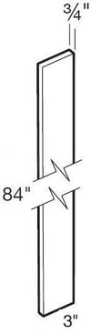 FS84 - Waterford Vivid White - Filler Strip - 3w X 84h