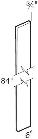 FS84 - Manhattan High Gloss White - Filler Strip-3wX84h-FG