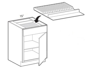 KBI15 - Fulton Mocha - 15" Knife Block Insert