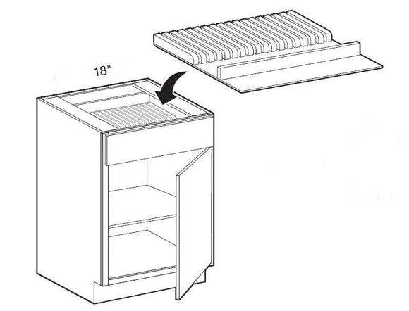 KBI18 - Manhattan High Gloss Metallic - 18" Knife Block Insert