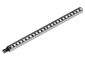 L12STK - Manhattan High Gloss Metallic - 12" LED Stick Light 5000K - Nickel