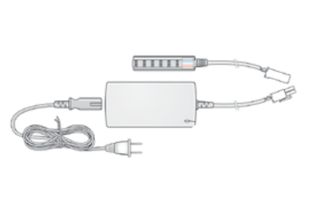 L60PWR - Napa Blended Cream - 60W Power Supply 12V DC w/2 Mount Blocks