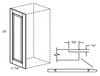 MWEP30 - Glasgow Polar White - Matching Wall End Panel - 12" x 30"