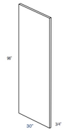REP30-1.5 - Concord Pebble Gray - Refrigerator End Panel - 1/2" thick panel with 3/4" face 30" deep 96" high