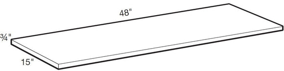 S4815 - Manhattan High Gloss Metallic - Shelf-48wX15d