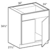 SB30 - Glasgow Polar White - Sink Base 30" - Double Door/Single False Front