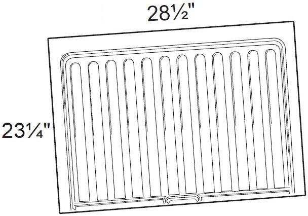SBL2730 - Wembley Valley Gray - 27" to 30" Sink Base Liner