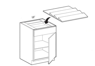 SDI18 - Fulton Mocha - 18" Spice Drawer Insert