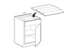 SDI21 - Glasgow Polar White - 21" Spice Drawer Insert