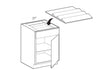 SDI27 - Glasgow Polar White - 27" Spice Drawer Insert